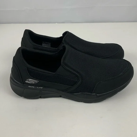 Skechers black mens slip on sneakers - Picture 11 of 11